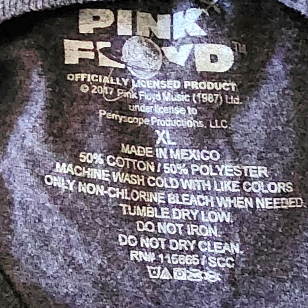 Pink Floyd Men's Officially Licensed Dark Side Of The Moon Rainbow Prism - Picture 3 of 3
